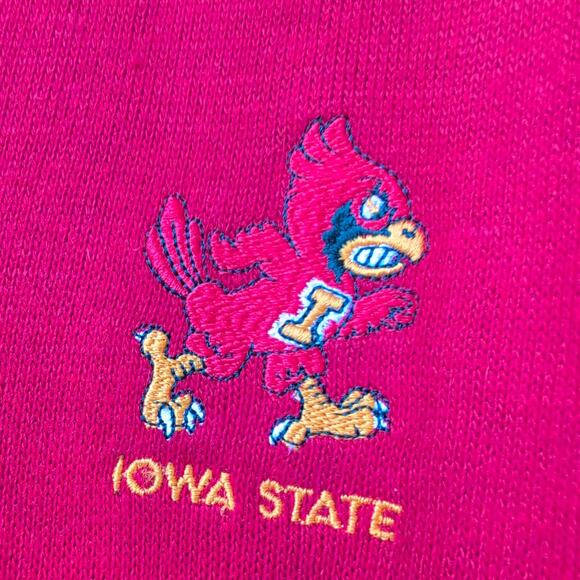 Vintage Iowa State Sweater Embroidered Men's Large (42-44) V Neck Made In USA - Picture 2 of 9